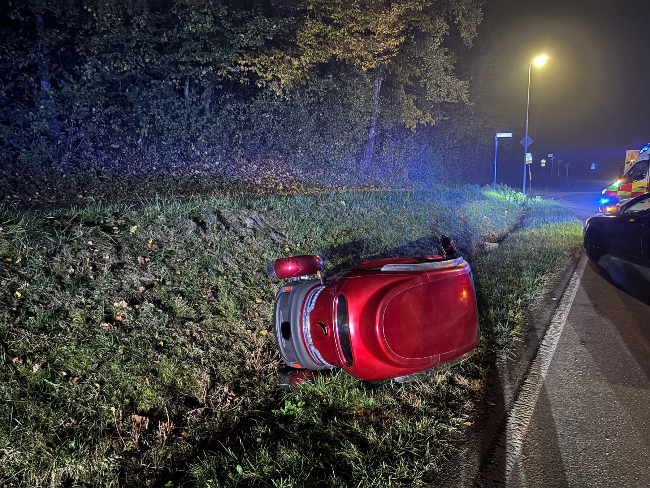 Kleinkraftfahrzeug verunglückt
