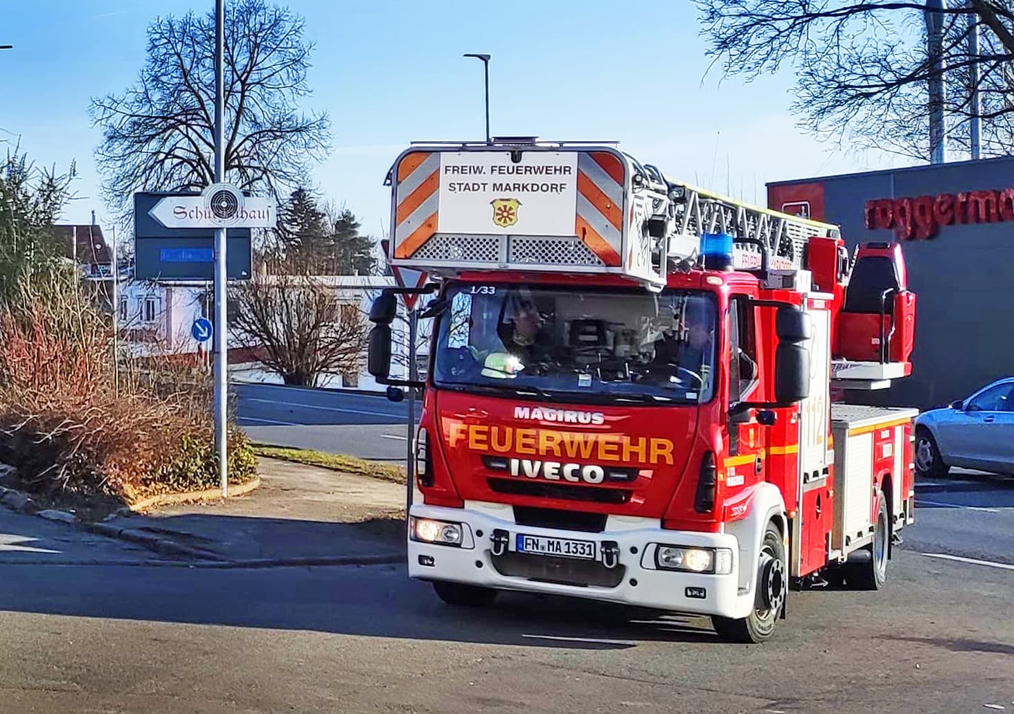 Drehleiter nach Bermatingen