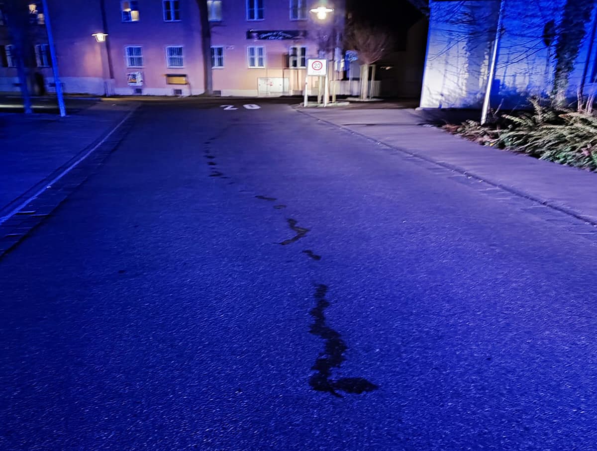 Vermeintliche Ölspur
