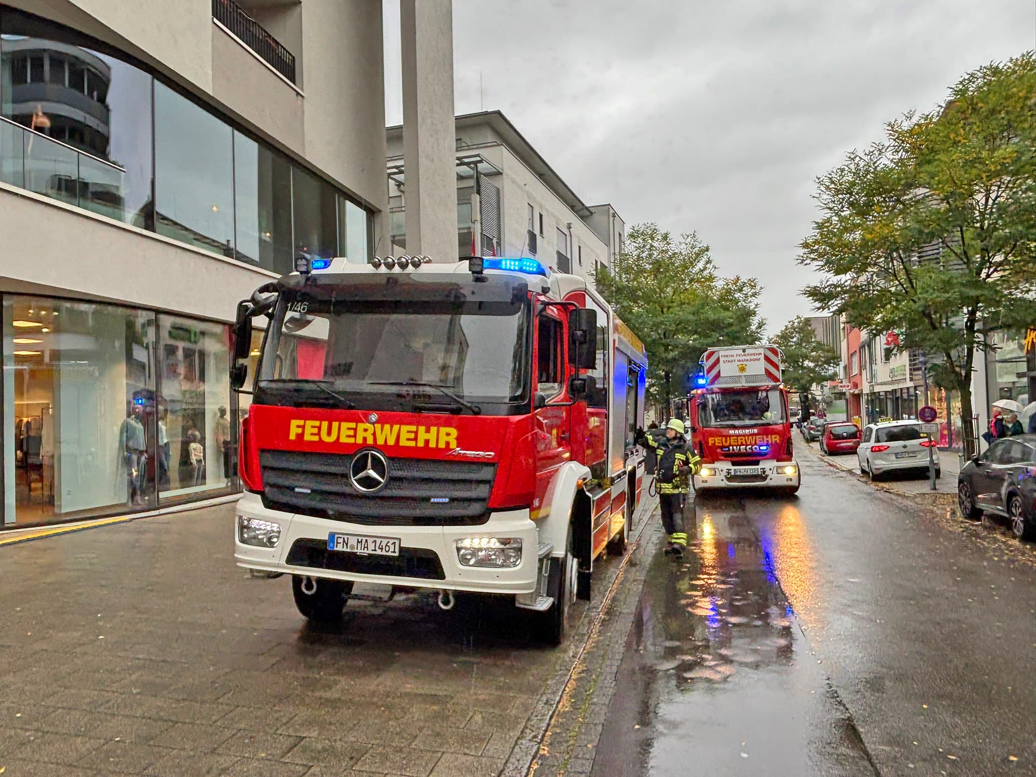 Brand in Zwischendecke
