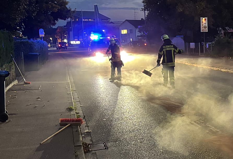 Ölspur durch die Stadt