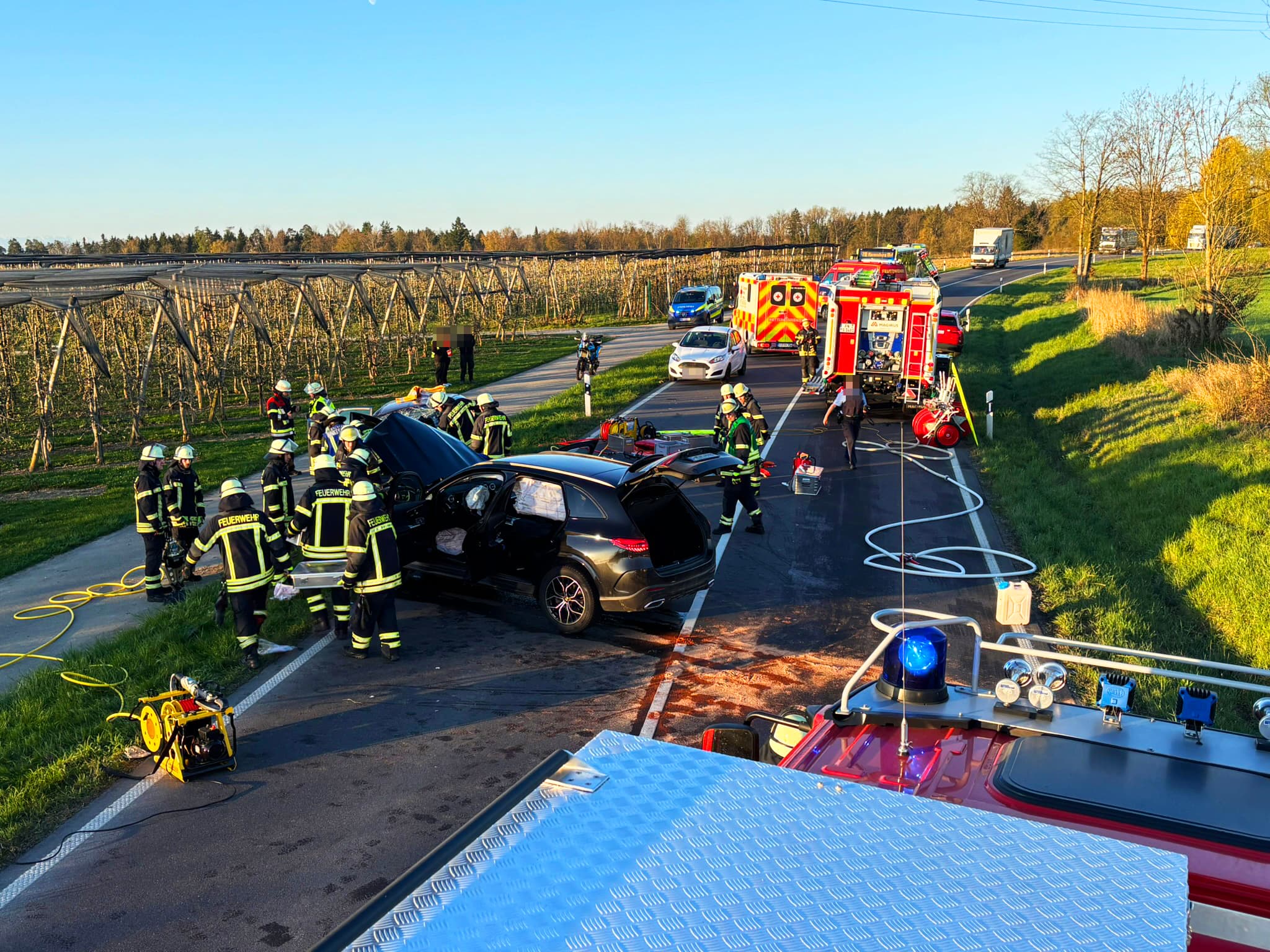 Frontalzusammenstoß auf B33